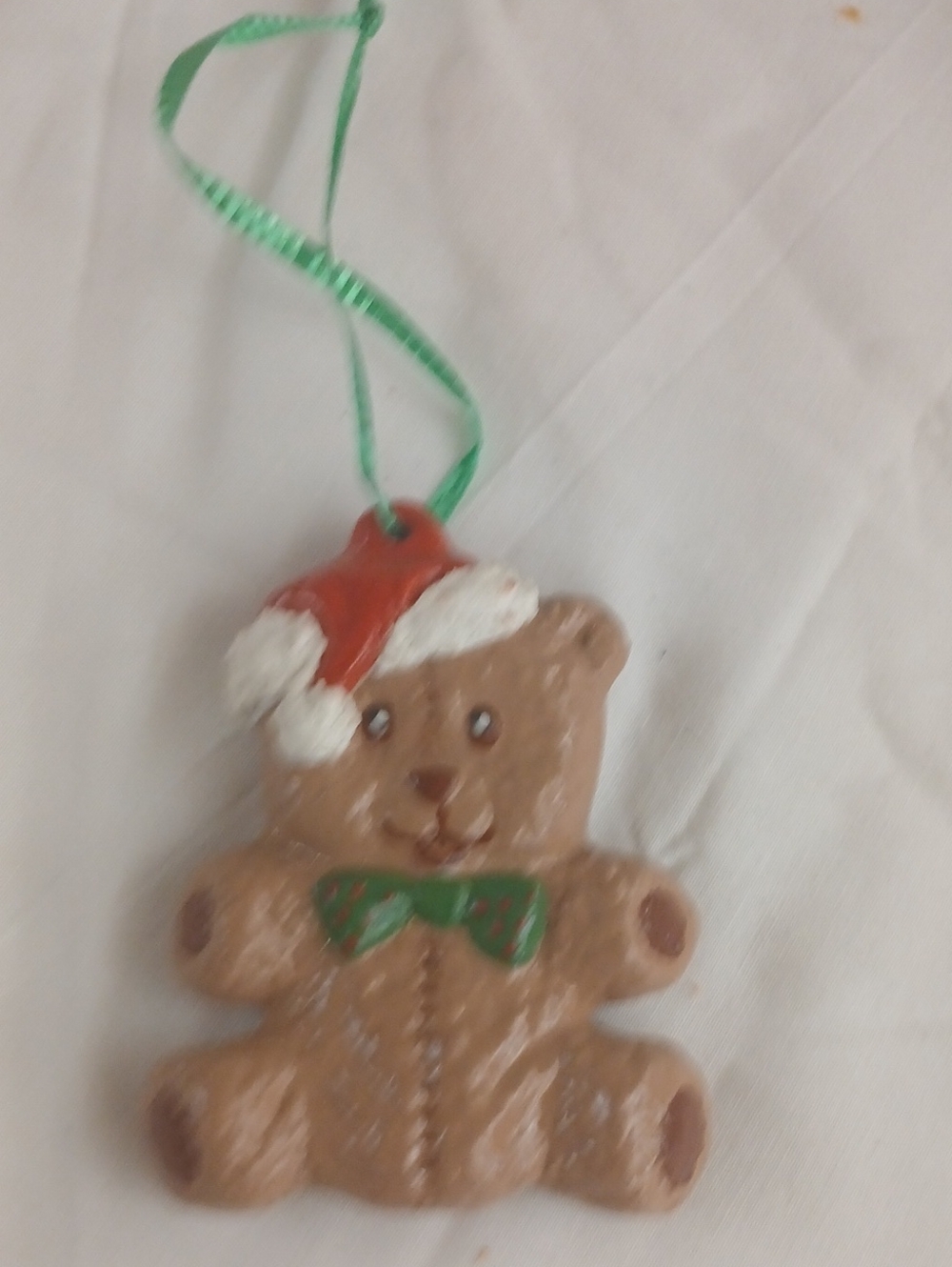 Holiday Gingerbread Bear Ornament - Brown